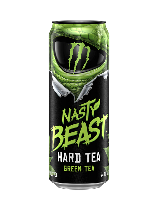 Monster Nasty Beast Hard Tea Green Tea 710 ml FULL beast beast unleashed beast24 hard tea monster monster energy nasty nasty beast not-on-sale unleashed usa