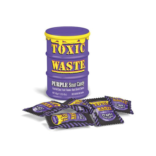 Toxic Waste Purple Extreme Sour - Caramelle super acide (42g) bundle candy online halal