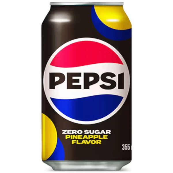 Pepsi Pineapple Zero Sugar (Korea) - Pepsi gusto Ananas Senza Zucchero (355ml)