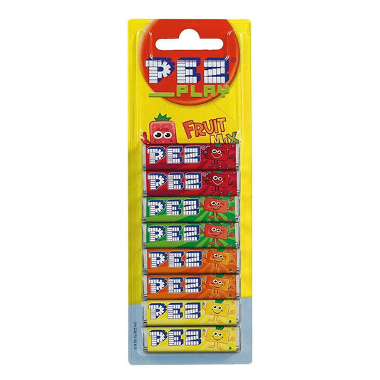 Pez Blister 8-pak Fruit - Ricariche per dispenser PEZ (68g) candy online caramelle Pez
