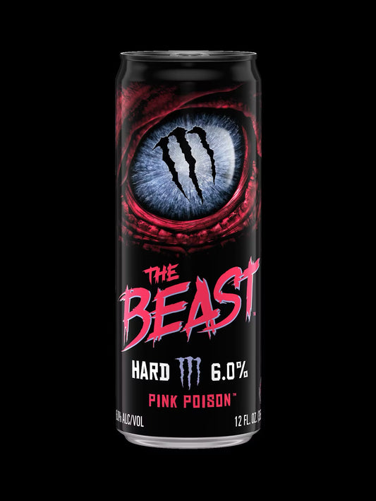 Monster Energy THE BEAST #2 Pink Poison (355ml) [**little dents]