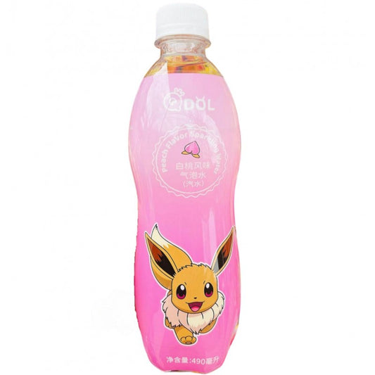 Q Dol Pokémon Eve Peach Sparkling Water - Gassosa aromatizzata alla pesca (490ml) bevande bundle drink online Japan