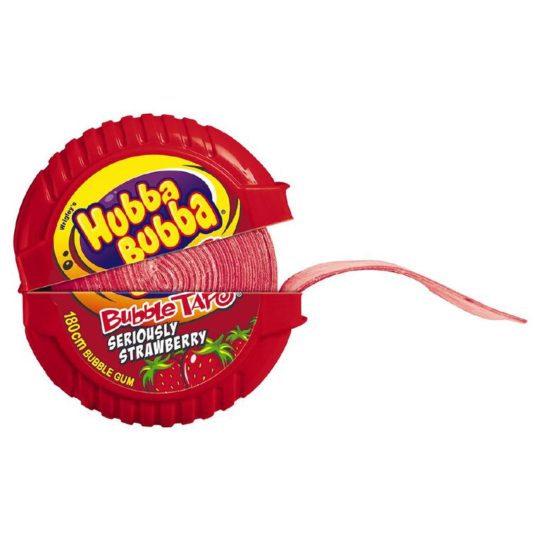 Hubba Bubba Mega Long Strawberry - Gomma da masticare gusto Fragola 180cm-56g) candy online