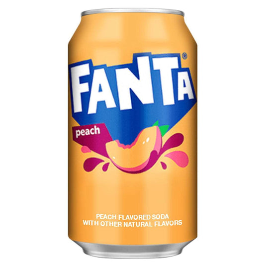 Fanta Peach USA - Fanta alla pesca (355ml) bevande bundle drink online gluten-free