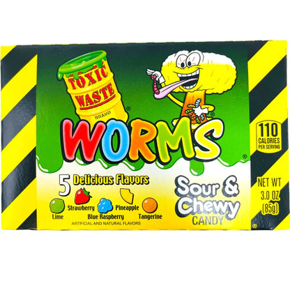 Toxic Waste Worms Theatre Box Sour & Chewy USA