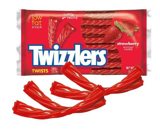 Twizzlers Strawberry USA - Liquirizia alla fragola (198g) bundle candy online