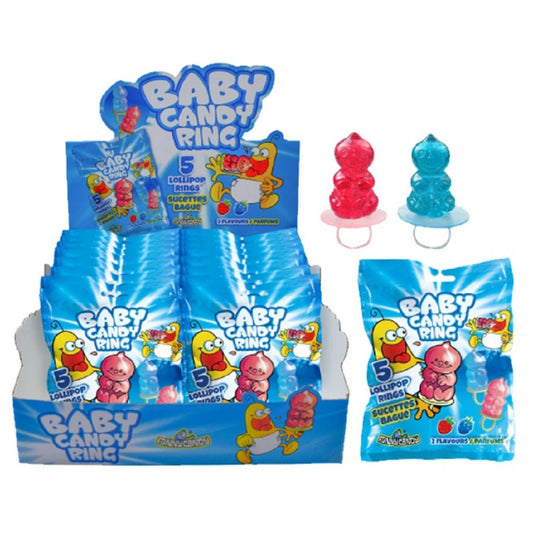 Baby Candy 5 Ring - 5 anellini lecca lecca fruttati (50g) candy online