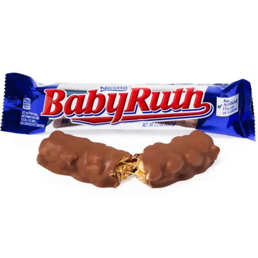Baby Ruth USA - Barretta di cioccolato al latte, ripieno di caramello e arachidi tostate (54g) bundle cioccolato