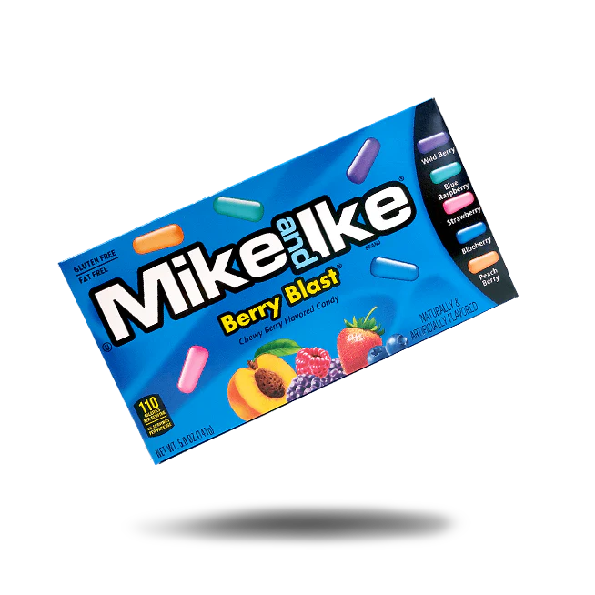 Mike and Ike Berry Blast USA - Caramelle morbide ai frutti di bosco (120g) bundle candy online gluten-free