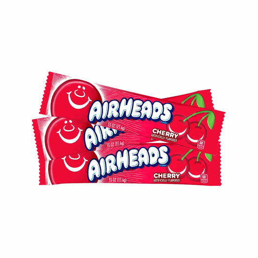 Airheads Cherry - Caramella morbida gusto ciliegia (16g) bundle candy online gluten-free
