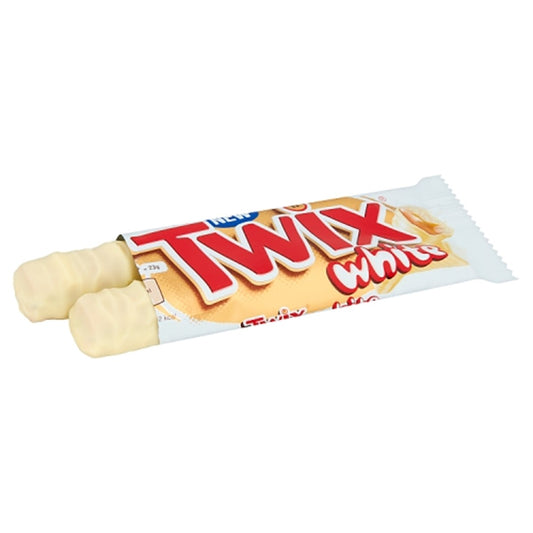 Twix White Edition - Doppia barretta di cioccolato bianco con caramello e biscotto (46g) bundle cioccolato