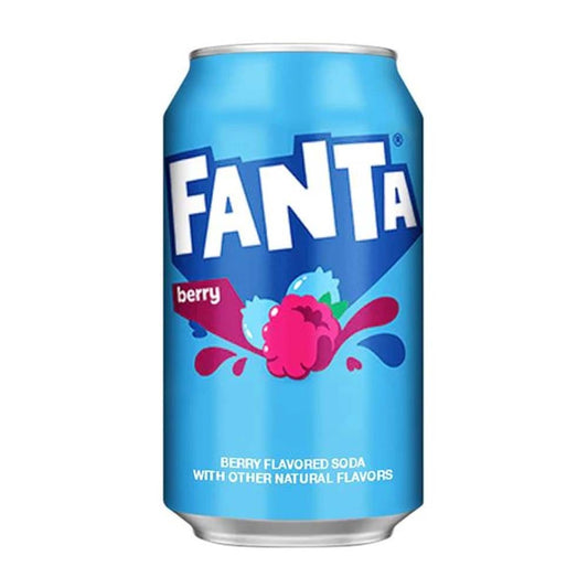 Fanta Berry USA - Fanta gusto Mirtillo Blu (355ml) bevande gluten-free