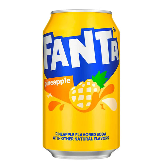 Fanta Pineapple USA - Fanta all'ananas (355ml) bevande bundle drink online gluten-free
