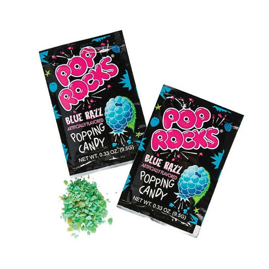 Pop Rocks Blue Razz USA - Caramelle frizzanti scoppiettanti gusto lampone blu (9.5g) bundle candy online