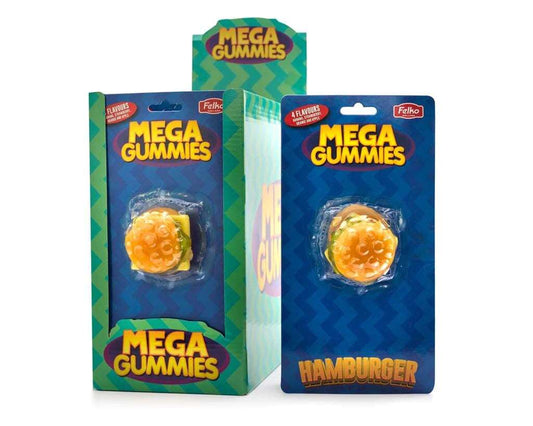 Mega Gummies Hamburger - Caramella gommosa a forma di hamburger (120g) bundle candy online gluten-free