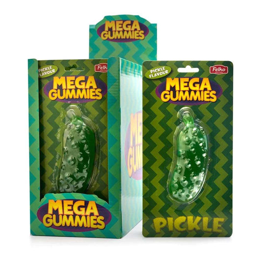 Mega Gummies Pickle - Caramella gommosa a forma di cetriolo (120g) bundle candy online gluten-free