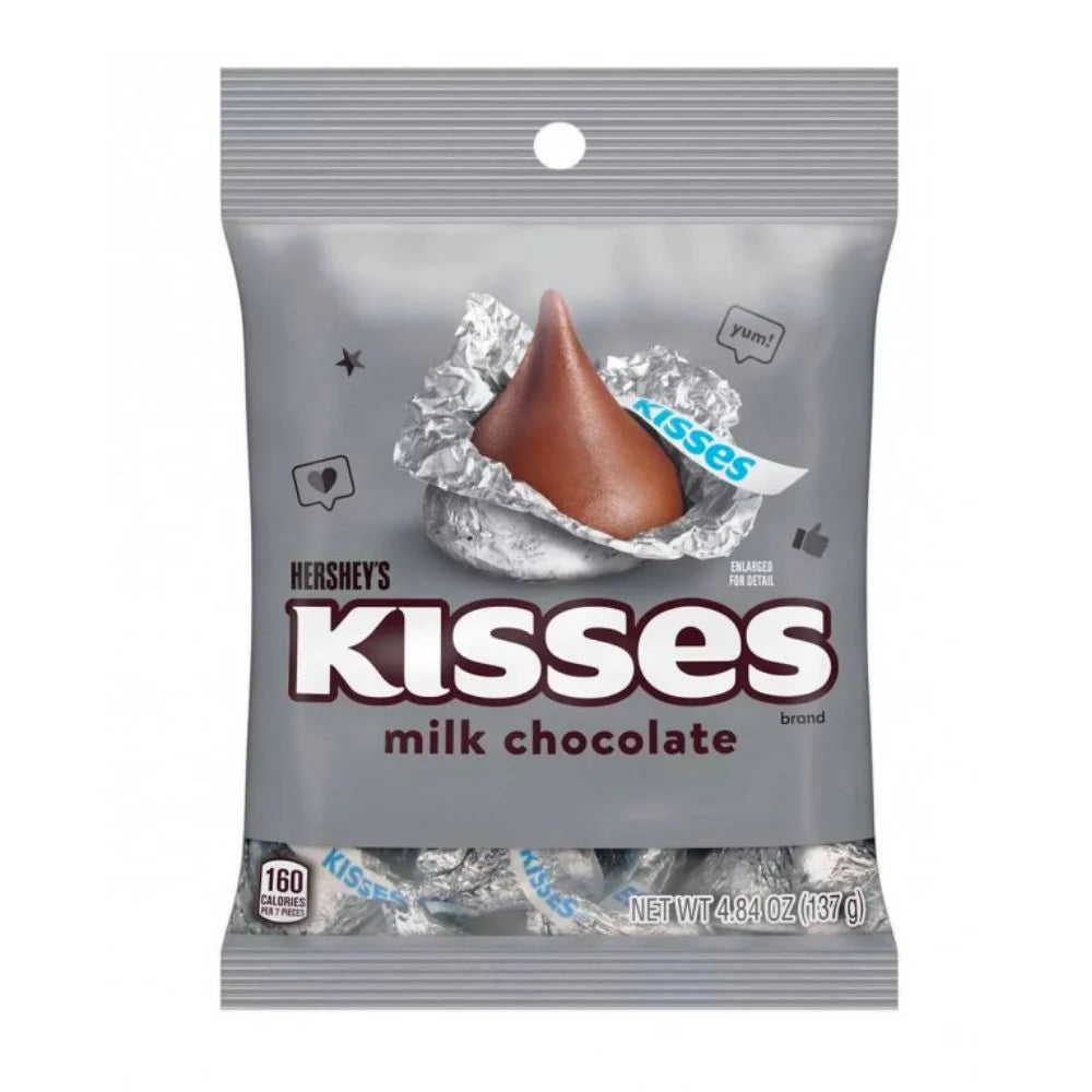 Hershey Kisses Milk Chocolate (USA) - Cioccolatini al latte (137g)