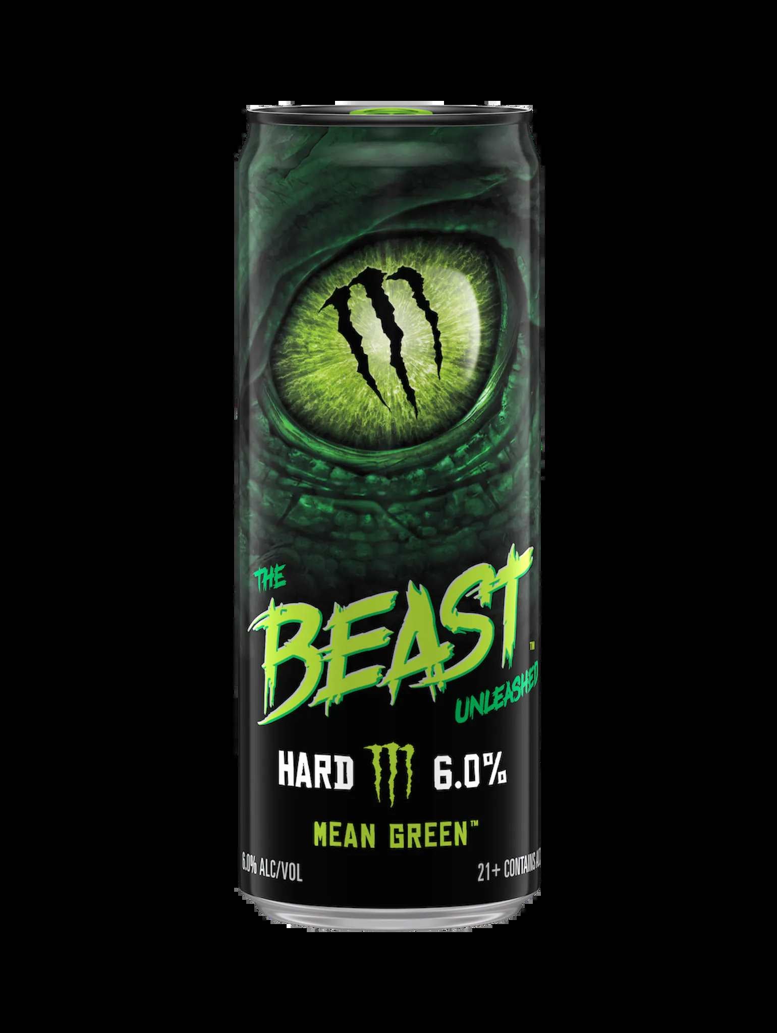Monster The Beast Unleashed Mean Green 355ml FULL ( lattine con ammaccature ) beast beast unleashed beast24 hard tea monster monster energy nasty nasty beast not-on-sale unleashed usa
