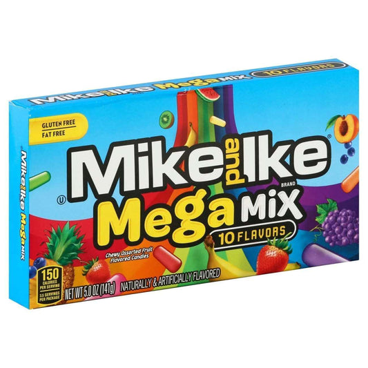 Mike and Ike Mega Mix 10 Flavours USA - Caramelle morbide con 10 gusti fruttati (141g) bundle candy online gluten-free