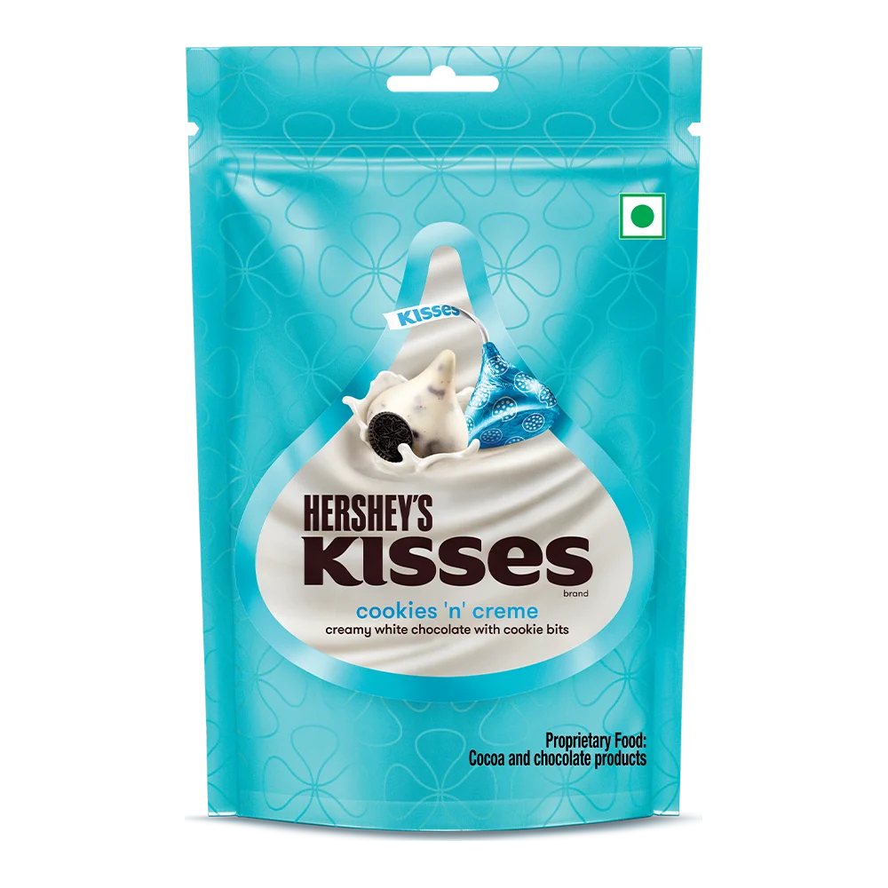 Hershey's Kisses Cookies 'n' cream (Indonesia) - Cioccolatini Bianchi con ripieno gusto Oreo (33.6g)