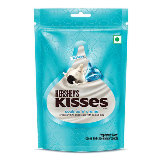 Hershey's Kisses Cookies 'n' cream (Indonesia) - Cioccolatini Bianchi con ripieno gusto Oreo (33.6g)