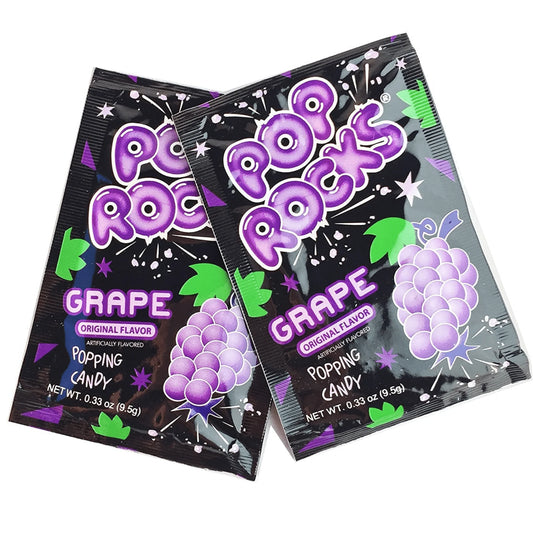 Pop Rocks Grape USA - Caramelle frizzanti scoppiettanti gusto uva (9.5g) bundle candy online