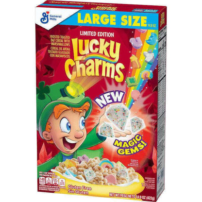 General Mills New Lucky Charms Magic Gems (300g) USA/CA - dolce