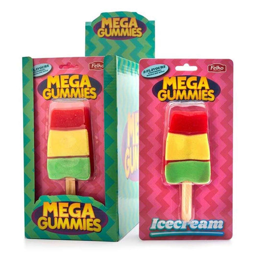Mega Gummies Ice Cream - Caramella gommosa a forma di gelato (120g) bundle candy online gluten-free