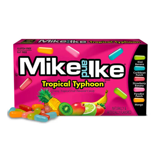 Mike and Ike Tropical Typhoon USA - Caramelle morbide alla frutta tropicale (120g) bundle candy online gluten-free