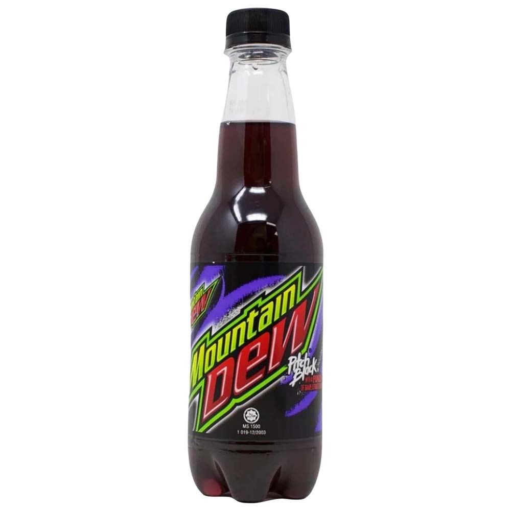 Mountain Dew Pitch Black Malaysia - Black Grape flavored sparkling drink [400ml]