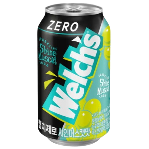 Welchs Sparkling Shine Muscat Soda Zero Sugar (Korea) - Bibita frizzante Senza Zucchero gusto Uva Bianca (355ml)