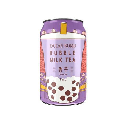 Ocean Bomb Bubble Milk Tea Taro - Bubble Tea con latte, palline di tapioca e taro (315ml) bevande bundle drink online Japan