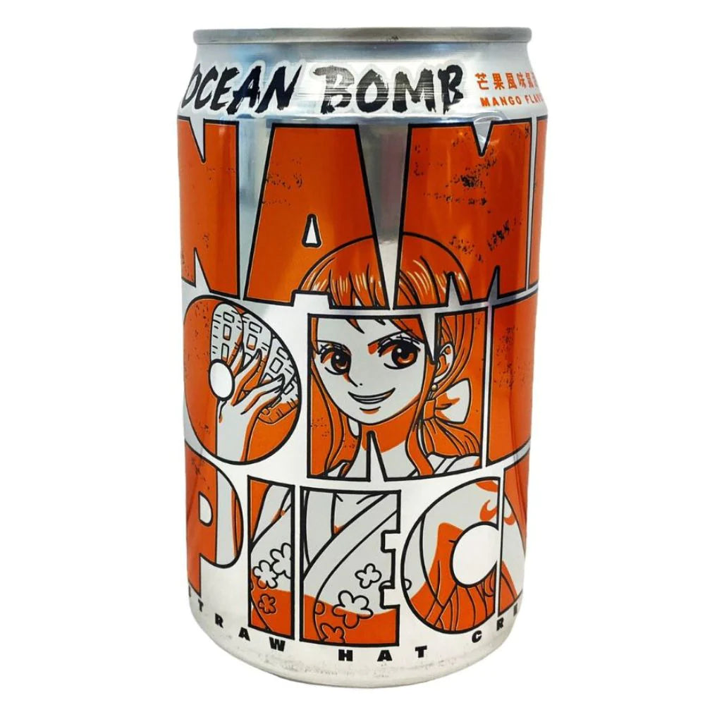 Ocean Bomb One Piece Nami Mango Flavour - Gassosa aromatizzata al mango (330ml) bevande bundle drink online Japan