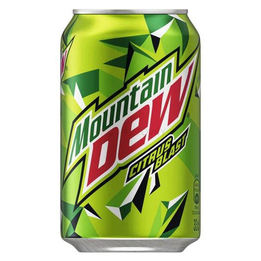 Mountain Dew Citrus Blast - Bevanda Frizzante agli agrumi (Limone e Arancia) [330ml]