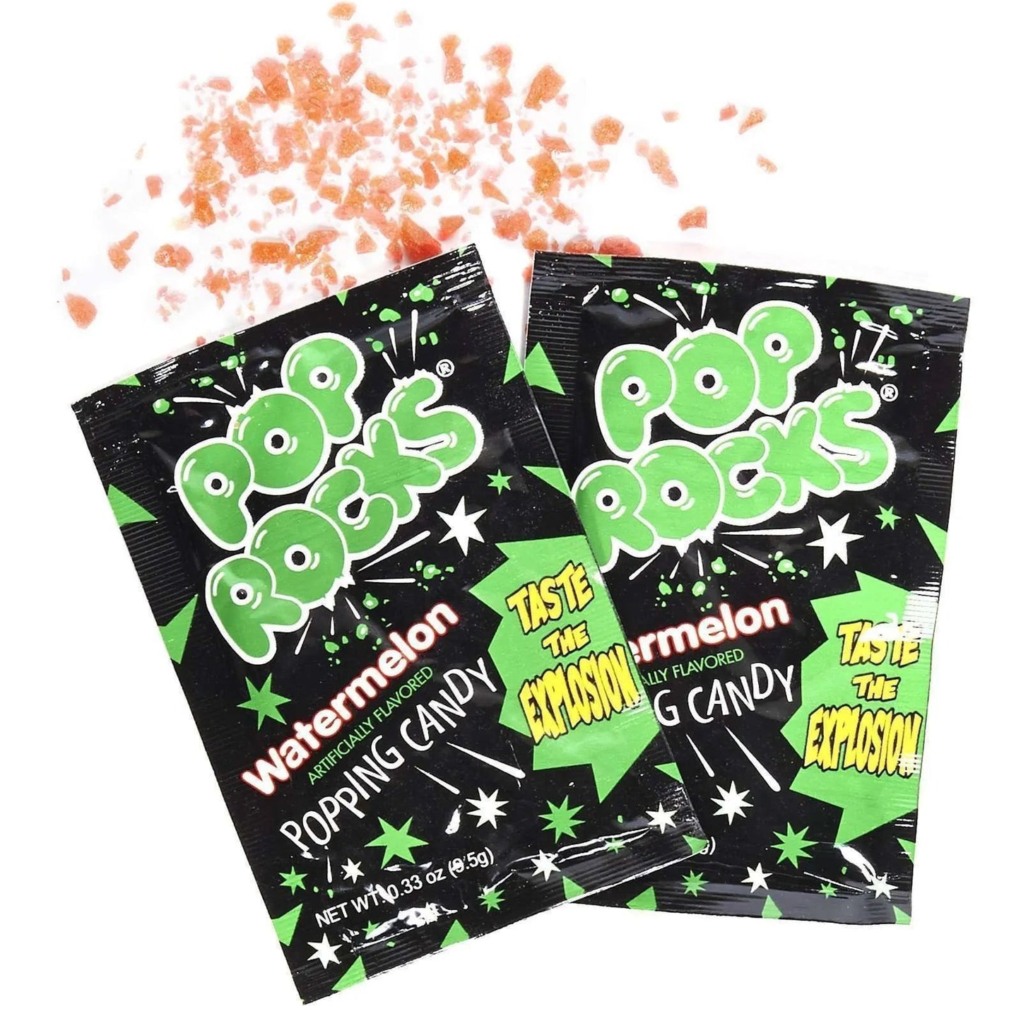 Pop Rocks Watermelon USA - Caramelle frizzanti scoppiettanti gusto anguria (9.5g)