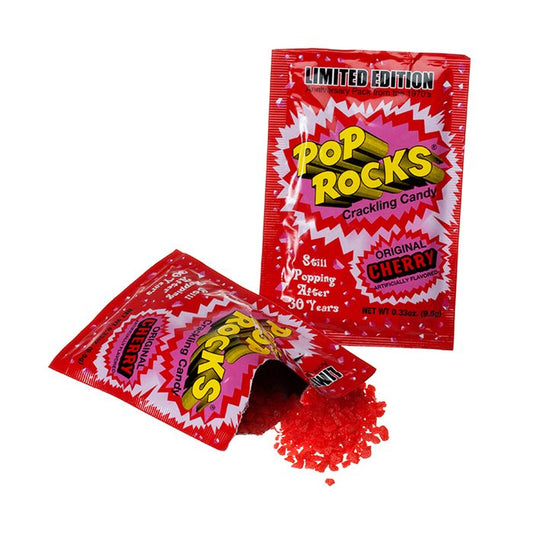 Pop Rocks Cherry USA - Caramelle frizzanti scoppiettanti gustociliegia (9.5g) bundle candy online