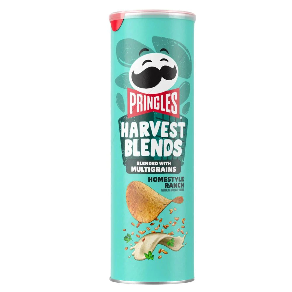 Pringles HARVEST BLENDS HOMESTYLE RANCH (USA) - Patatine ai Cereali e Fagioli, Tostate con Salsa Ranch [158g]