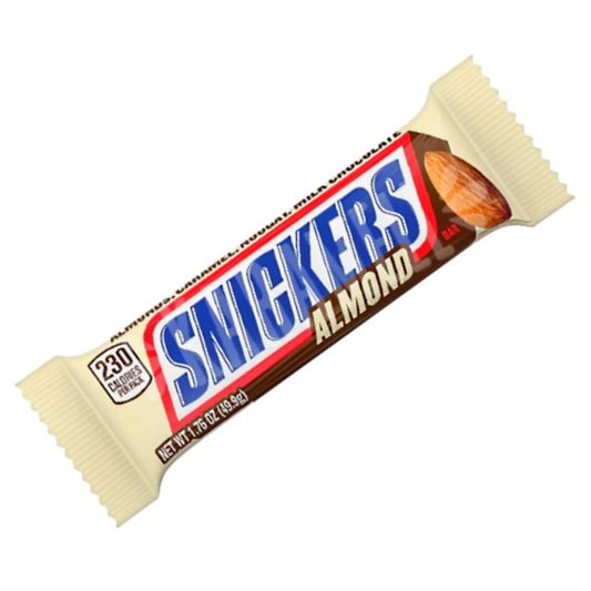 Snickers Almond (Brasil) - Barretta di Cioccolato al Latte con Mandorle (45g)