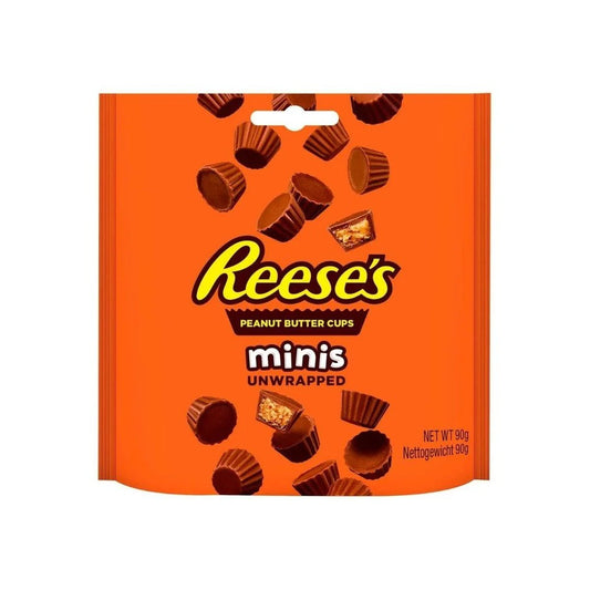 Reese's Mini's Unwrapped USA - Mini tartine di cioccolato al latte con interno al burro di arachidi (215g) bundle cioccolato gluten-free