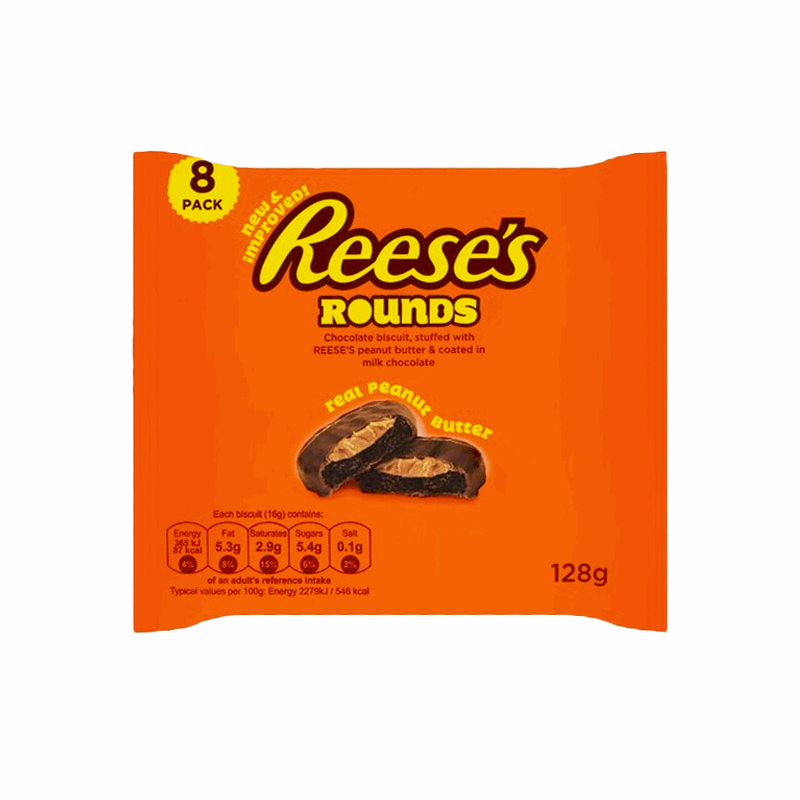 Reese's Rounds Real Peanut Butter Chicolate Biscuits Stuffed ( 96g )