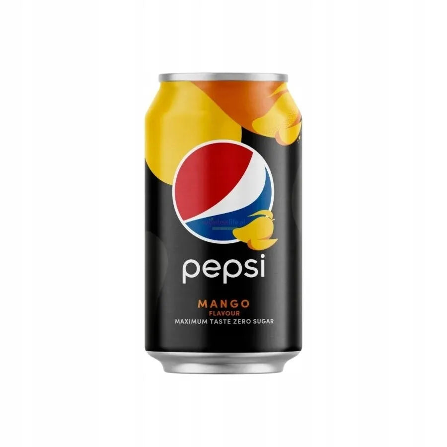 Pepsi Mango Zero Sugar - Pepsi al mango senza zucchero (330ml) bevande bundle drink online sugar free