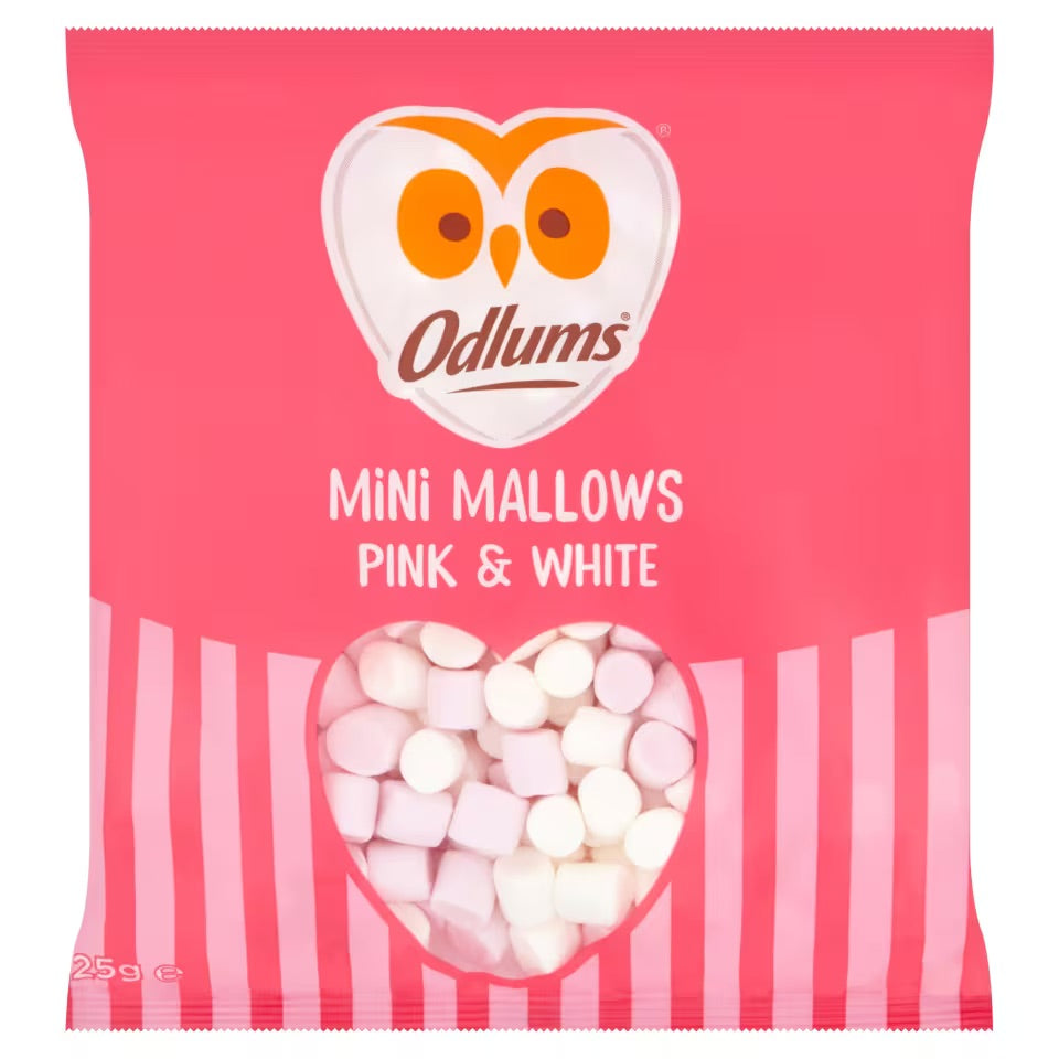 Odlums Mini Marshmallows Pink & White - Mini Marshmallow Rosa e Bianchi (125)