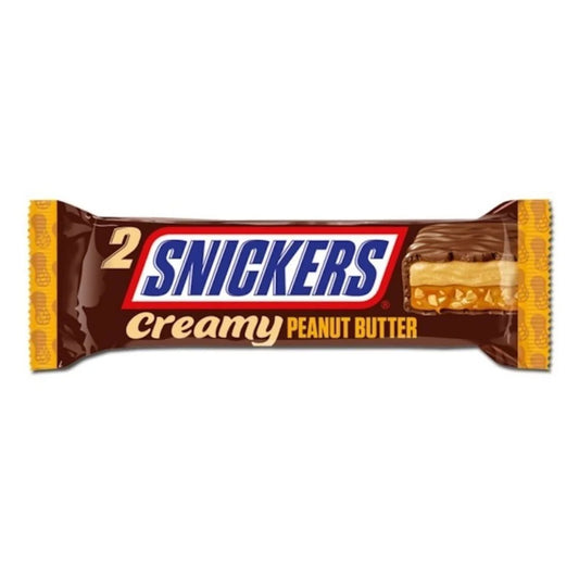 Snickers Creamy Peanut Butter - Barretta di cioccolato con cuore al burro di arachidi, noci e caramello (36.5) bundle cioccolato