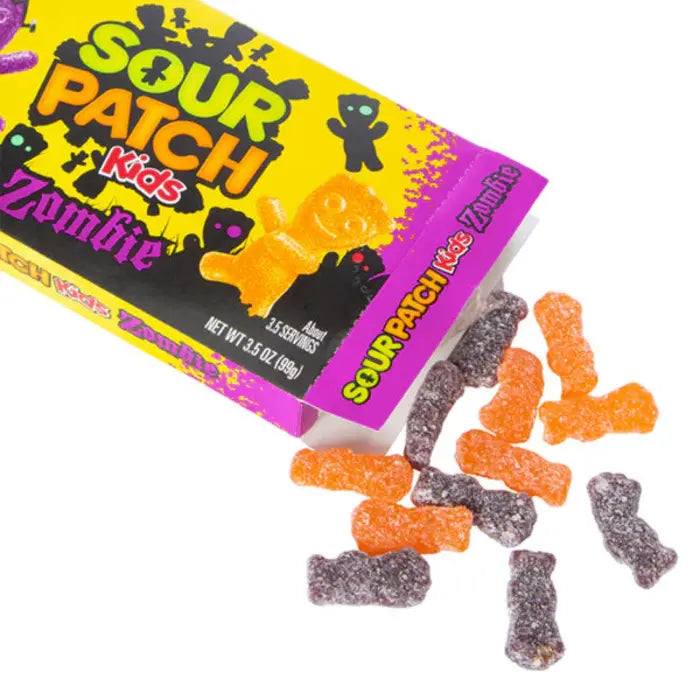 Sour Patch Kids Zombie Box (USA) - Caramelle Morbide gusto Arancia e Lampone [99g] LIMITED EDITION