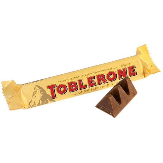 Toblerone - Barretta di cioccolato al latte con miele e nocciole (35g) bundle cioccolato halal
