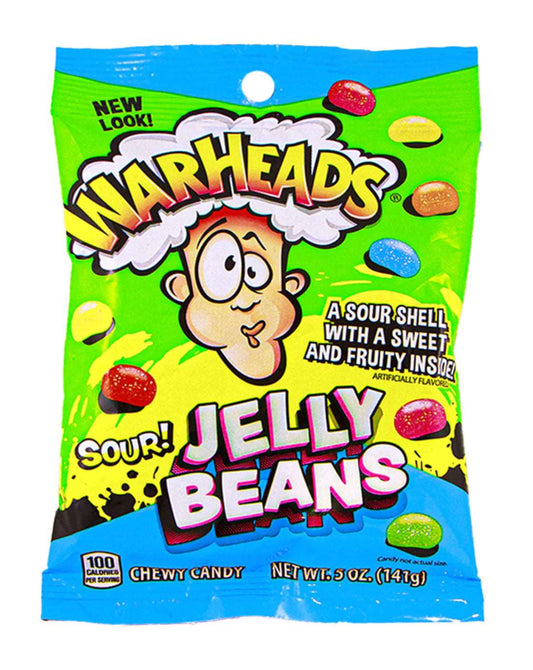 Warheads Jelly Beans Sour (142g) USA - caramelle