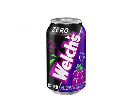 Welchs Sparkling Grape Soda Zero Sugar (Korea) - Bibita frizzante Senza Zucchero gusto Uva (355ml)