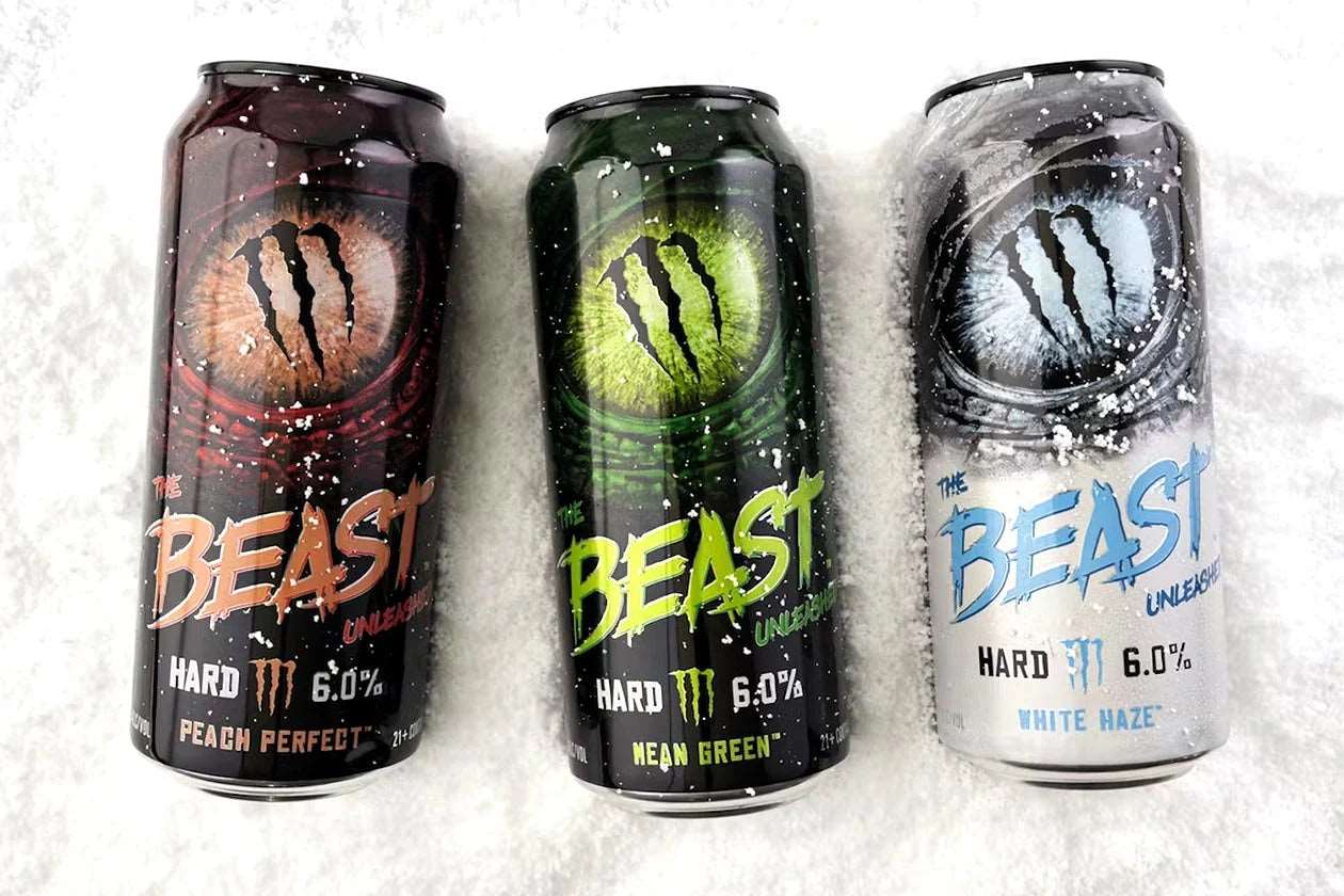 Monster The Beast Unleashed Peach Perfect 473ml FULL ( lattine con ammaccature ) beast beast unleashed beast24 hard tea monster monster energy nasty nasty beast not-on-sale unleashed usa
