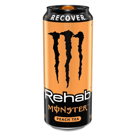 Monster Energy Recover Rehab Peach Tea (USA) (12 Pack x 458ml ) b2b monster pack pack