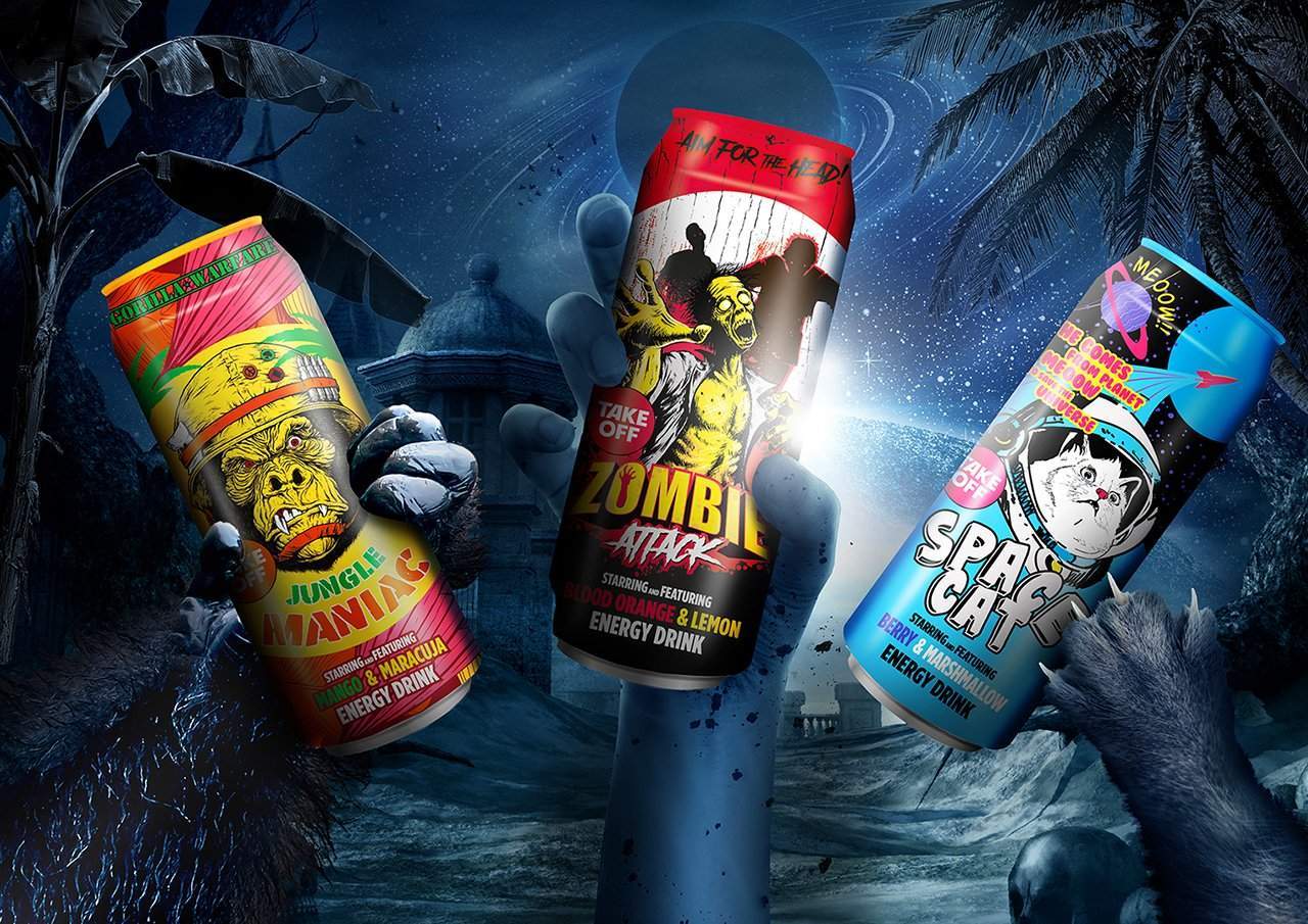 Take Off Energy Drinks Space Cat Berry & Marshmallow-Take off energy drink-berry & marshmallow,energy drink,take off energy drinks
